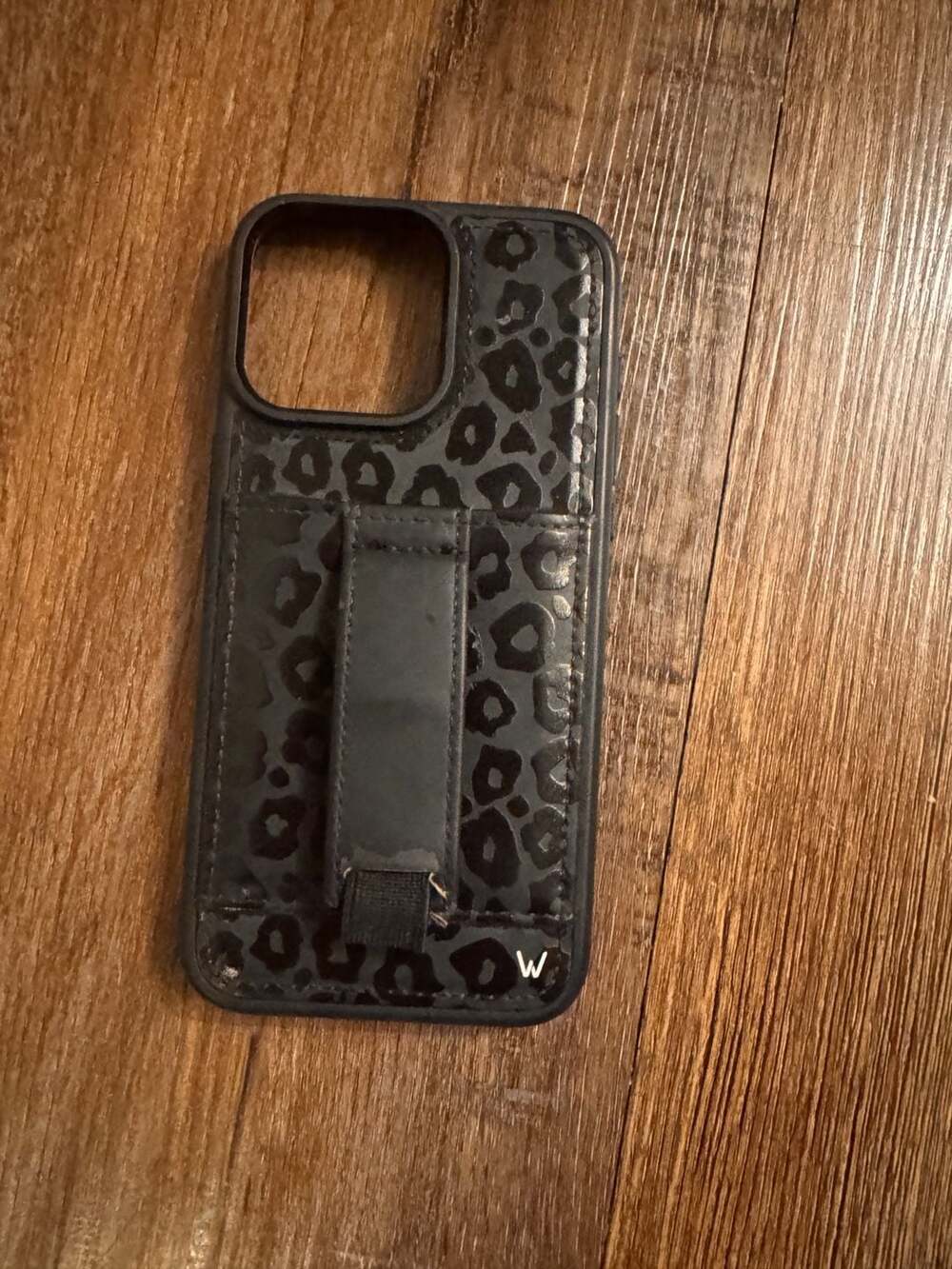 Walli Cases Blacked Out Leopard Magnetic Phone Case for iPhone 15 Pro Max